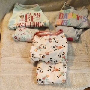 Kids Pajama Set with Panda Print